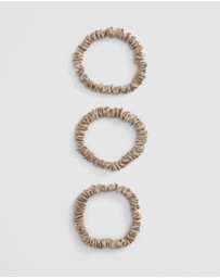 Country Road - Small Silk Scrunchie Pack Of 3