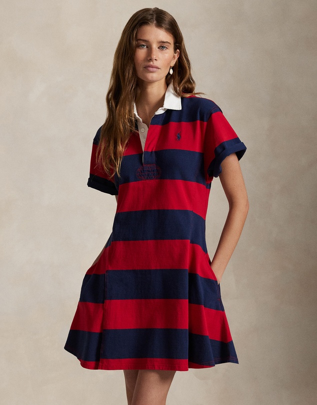 Polo Ralph Lauren - Striped Cotton Jersey Rugby Dress - ICONIC EXCLUSIVE