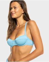 Roxy - Womens Rib Roxy Love The New Muse Full Coverage Bikini Top