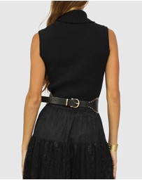 Belle & Bloom - No Other Love Studded Belt