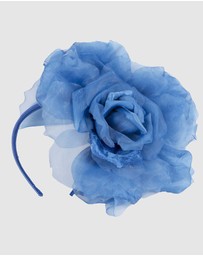 Fillies Collection - Large Blue Flower Fascinator Headband