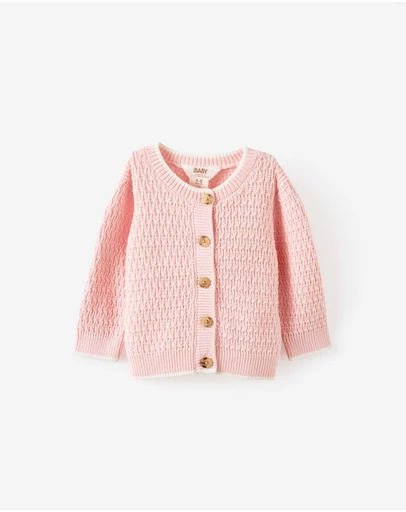 Cotton On Kids - Baby Organic Blend Knit Cardigan