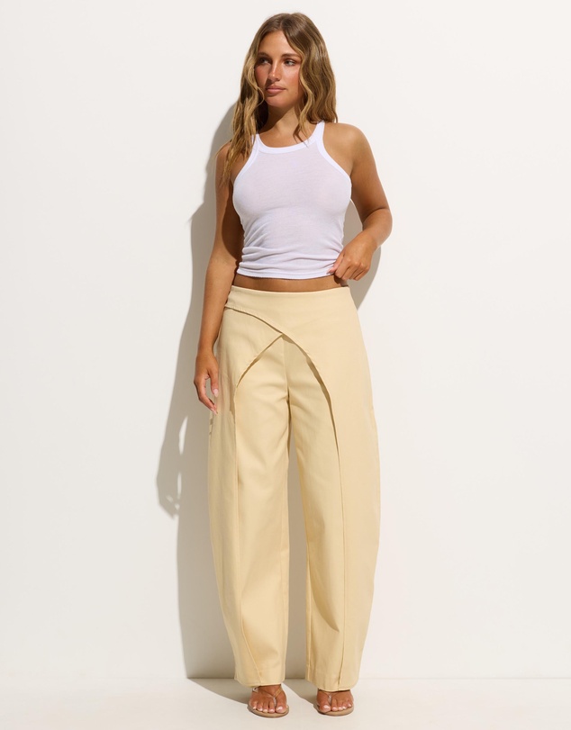 Dazie - Nikia Low Rise Wrap Barrel Cotton Pants