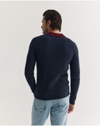 Oxford - Sam Contrast Collar Knit