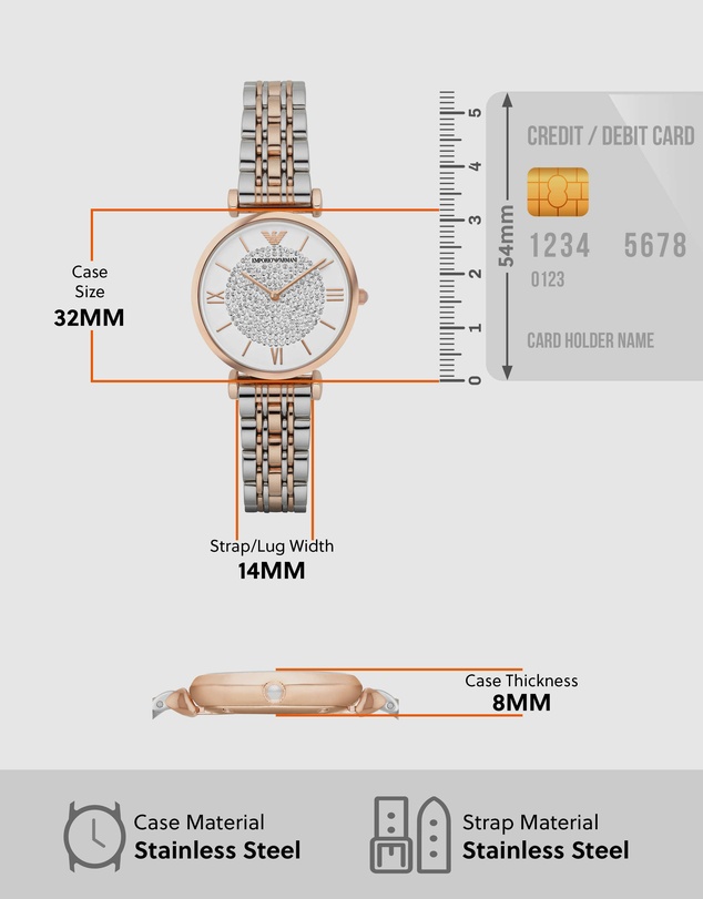 Emporio Armani - Two Tone Analogue Watch