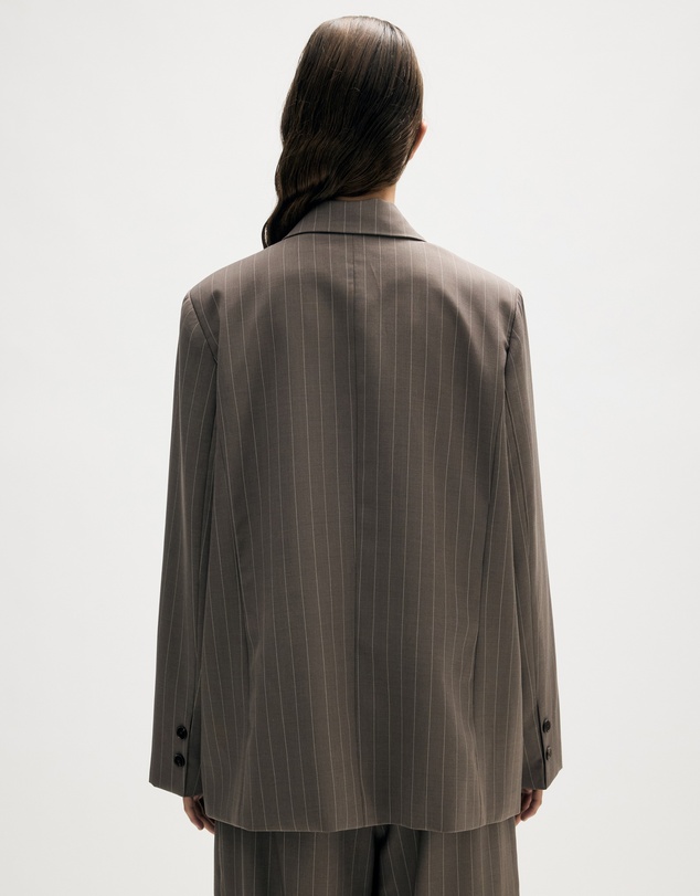 Minima Esenciales - Lior Wool Pinstripe Blazer