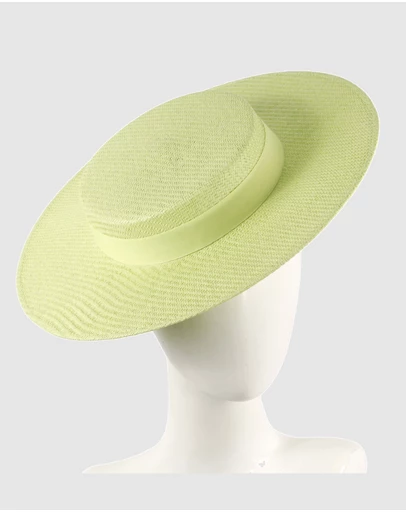 Max Alexander - Lime Boater Hat