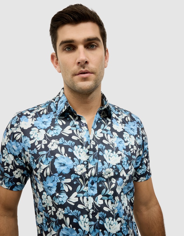 Politix - Painted Floral Short Sleeve Shirt