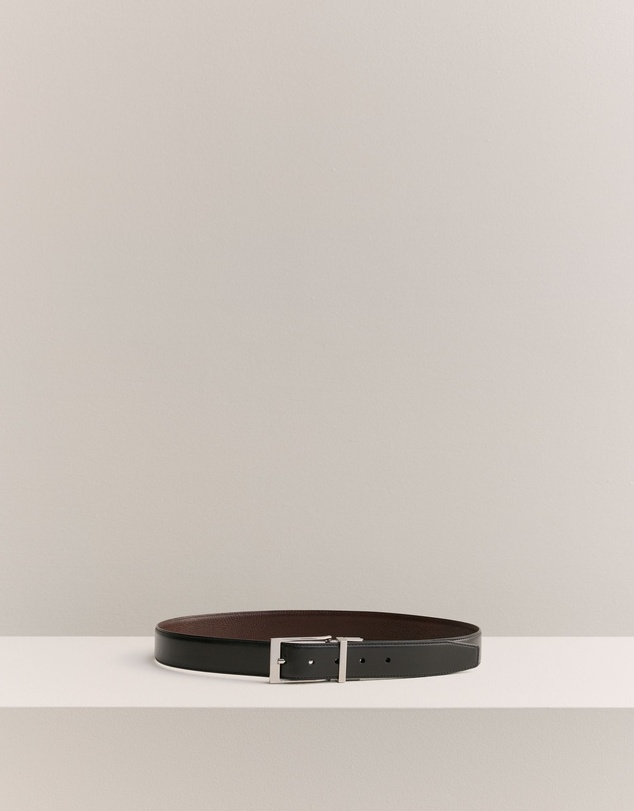 Trenery - Ballard Reversible Belt in Chocolate