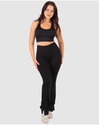 B Free Intimate Apparel - Mesh Racer Long Line Sports Bra (B-C-D-DD-E) Cup