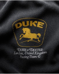 Duke + Dexter - DR Sponsors Washed Black Waffle Top