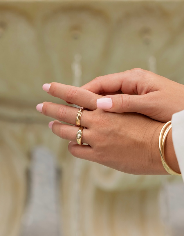 Mestige - True North Ring - 18K Gold Plated