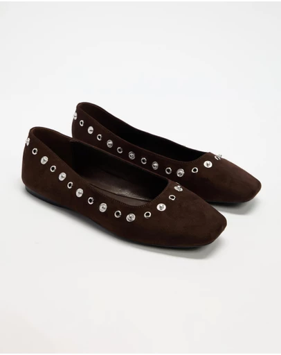 Dazie - Esme Stud Ballet Flats