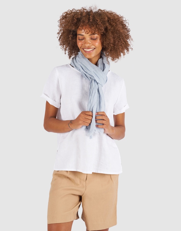 CAMIXA - French Linen Crinkled Scarf