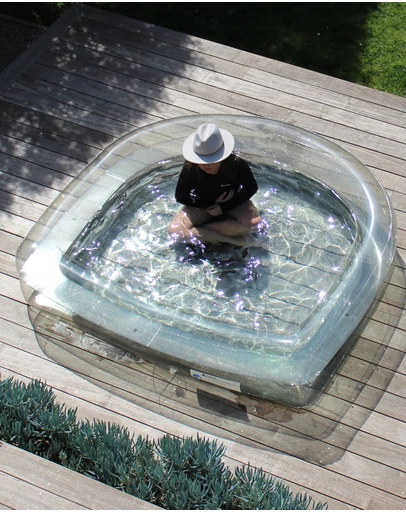 &Sunday - Pewter Translucent Inflatable Arch Pool