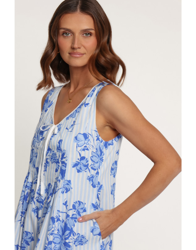 Petal & Pup - Dayton Playsuit - Blue Paisley