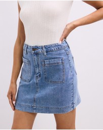 The Fated - Layla Denim Mini Skirt