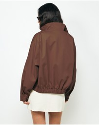 AERE - Ines Funnel Neck Bomber