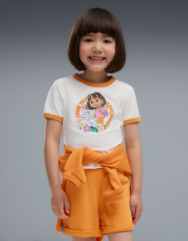 Puma - x DORA THE EXPLORER Slim Ringer Tee - Girls