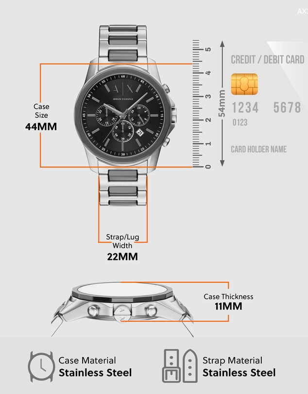 Armani Exchange - Two Tone Analogue Watch