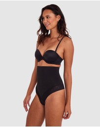 Bras N Things - Luxe Solutions Control High Waisted V String - Black
