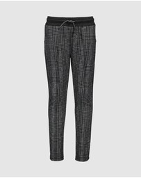 B.Nosy - Check Pants with Contrast Tape - Kids-Teens