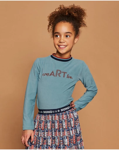 NONO - Kusan Long Sleeve Velour Rib Tee - Kids-Teens