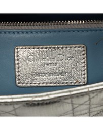 Pre-Loved by Azura Reborn - Pre-Loved Small Metallic Grained Calfskin Cannage My ABCDior Lady Dior
