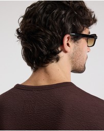 Calibre - Loose Fit Crinkle T-shirt Bourbon