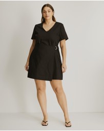 Atmos&Here Curvy - Ellie Cotton Twill Mini Dress