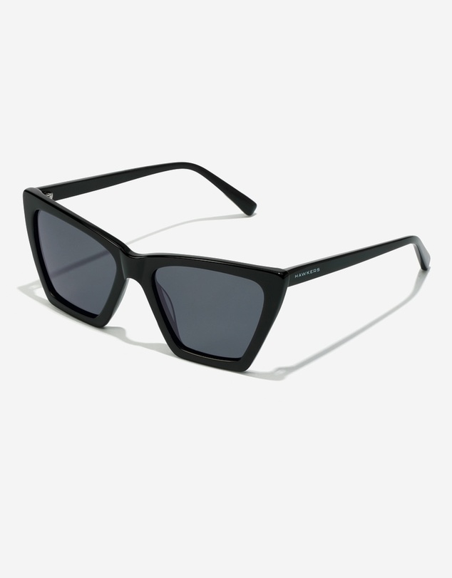 Hawkers Co - Polarized Black Dark Flush Sunglasses for Men and Women UV400