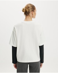 Cotton On - Lcn Double Oversized Graphic Tee