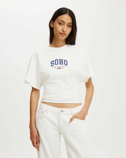 Cotton On - Graphic Batwing Short Sleeve Tee