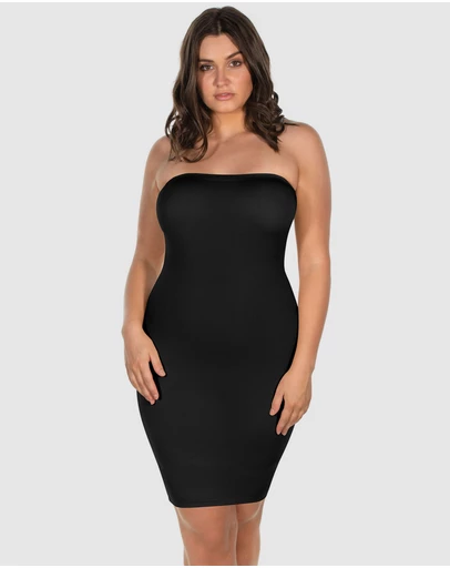 B Free Intimate Apparel - Strapless Knee Length Slip Dress