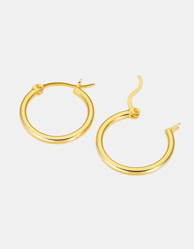 Zoe Olivia - 14K Gold Vermeil 20mm Hoop Earrings