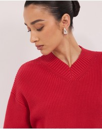 Calli - Ronnie V-Neck Jumper