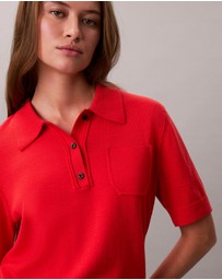 Calvin Klein - Merino Wool Polo Jumper