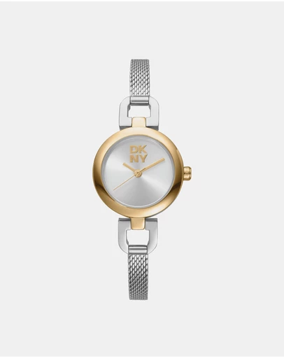 DKNY - Milanese Two-Tone 26mm Silver Dial Womens Watch