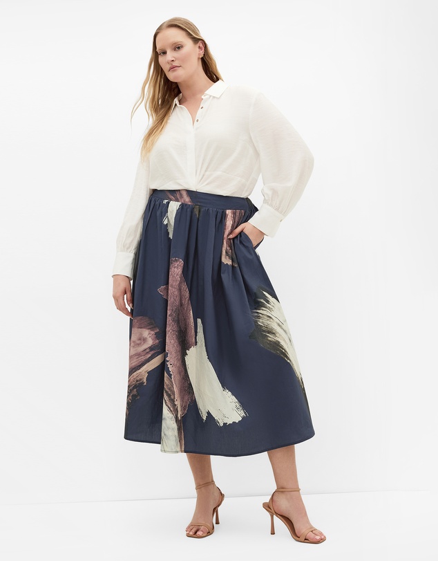 City Chic - Alisha Print Skirt