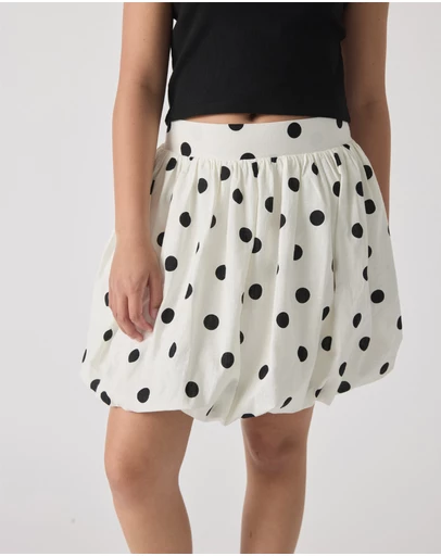 Decjuba Kids - Becky Bubble Hem Mini Skirt - Teens