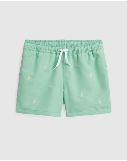 Polo Ralph Lauren - Traveler Polo Pony Swim Trunks - Babies-Kids