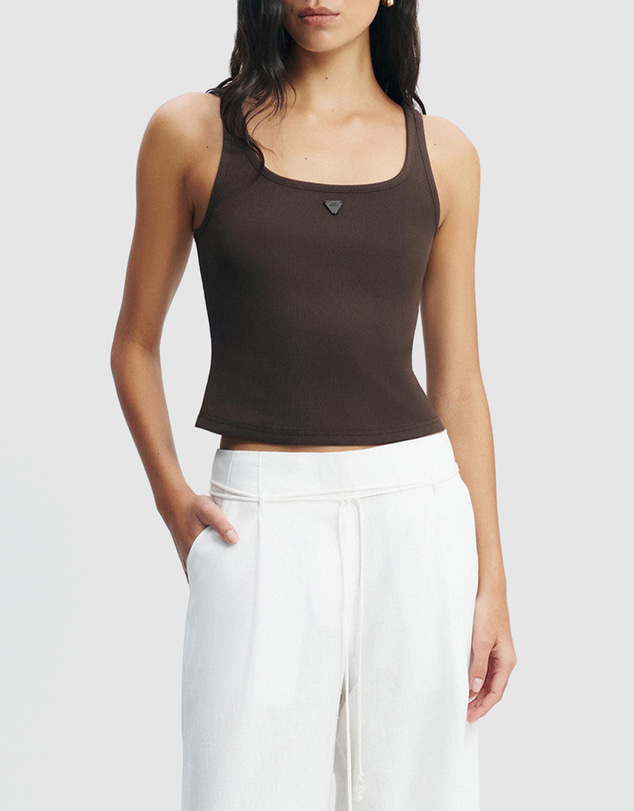Aje Studio - Cowrie Square Neck Tank