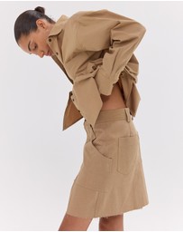 Cloth & Co. - The Short Element Skirt | Italian Wheat