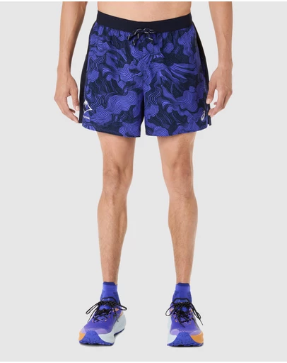 ASICS - Fujitrail All Over Print 5 Inch Short - Men's