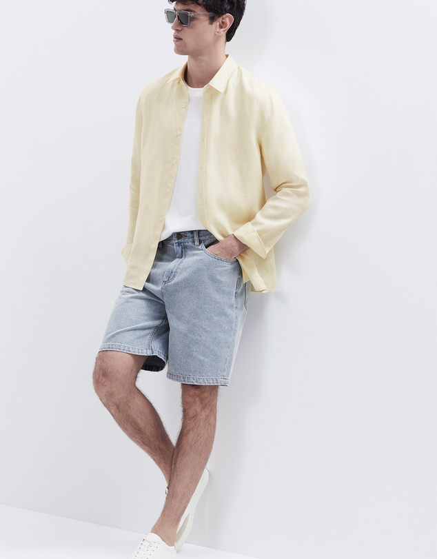 UNISON - Loose Fit Denim Short