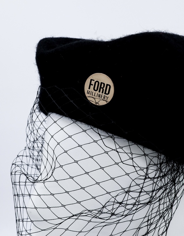 FORD MILLINERY - NIKKI Beret with veil