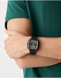Aston Martin - ULT IP Black Silicone Strap Watch