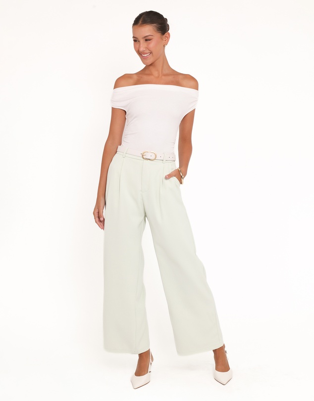 Petal & Pup - Lia Wide Leg Pant - Sage Green