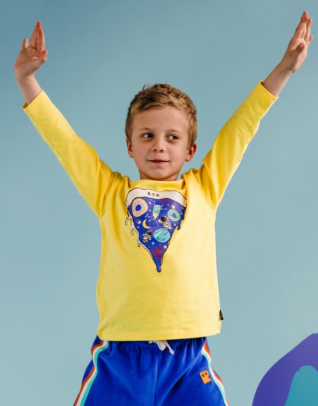 Rock Your Kid - Space Slice Long Sleeve T-Shirt