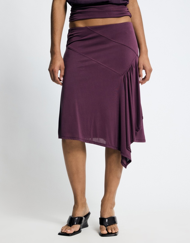 Lover - Mira Jersey Asymmetric Skirt
